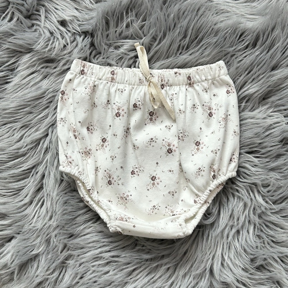 Jamie Kay‎ 100% Organic Cotton Delicate Purple Floral Bloomers Size 2Y NWT